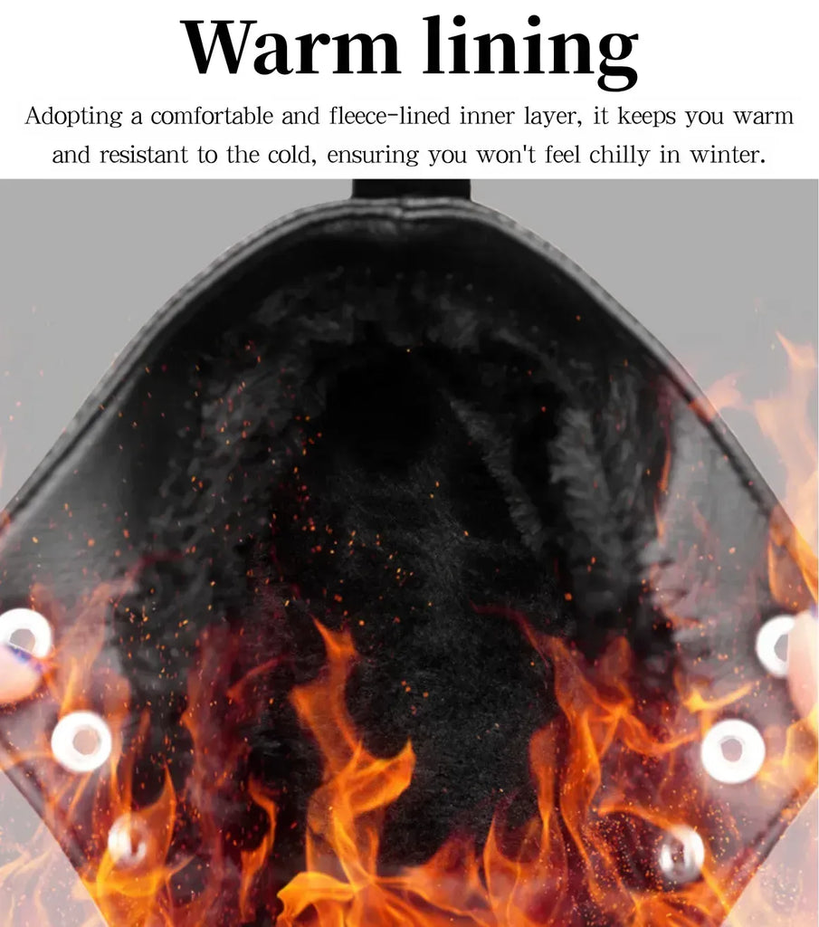 Men’s Genuine Leather Fleece-Lined Orthopaedic Chukka Boots